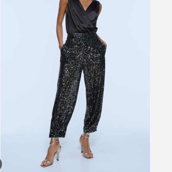 Zara sequin balloon pants - Picture 4 of 5